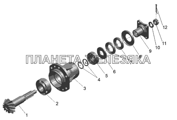 Главная передача ПВМ МТЗ-80 (2009)